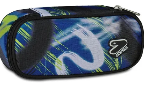 Color Mark Boy Bustina Scuola Pencil Bag Round Plus Grs