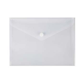 BUSTE PLASTICA CON BOTTONE A4 TRASPARENTI 