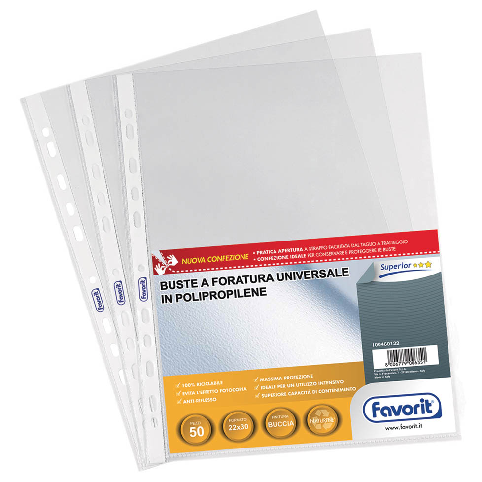 BUSTE PLASTICA FORATE 22X30 15/100 BUCCIA 