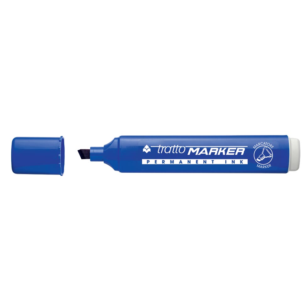 TRATTO MARKER BLU PENNARELLO SCALPELLO
