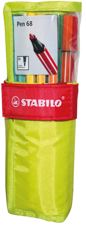 STABILO PEN 68 25COLORI ROLLER SET ROTOLO