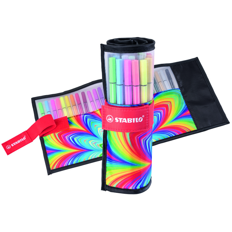STABILO PEN 68 25COLORI ROLLER SET TESSUTO