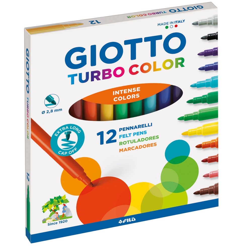TURBOCOLOR 12 COLORI PENNARELLI GIOTTO