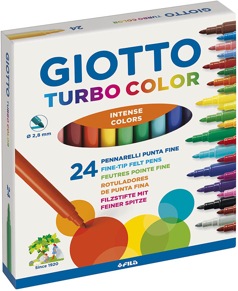 TURBOCOLOR 24 COLORI PENNARELLI GIOTTO