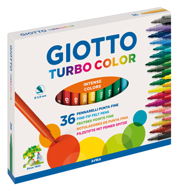 TURBOCOLOR 36 COLORI PENNARELLI FILA
