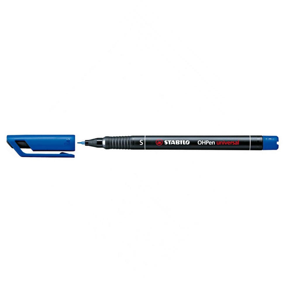 OHP BLU SUPERFINE PENNARELLO STABILO