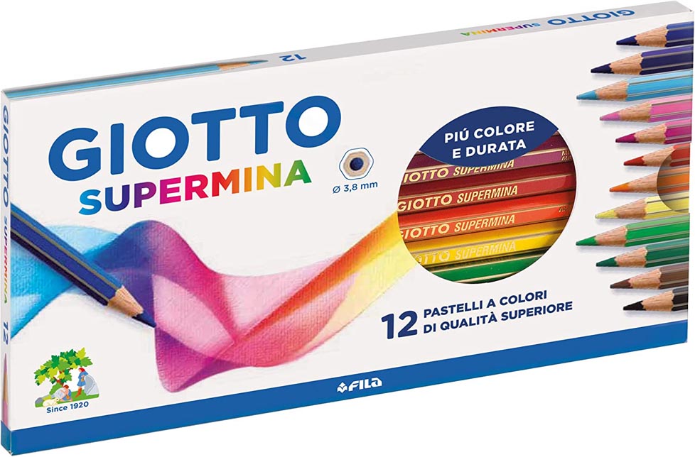 SUPERMINA 12 COLORI PASTELLI GIOTTO