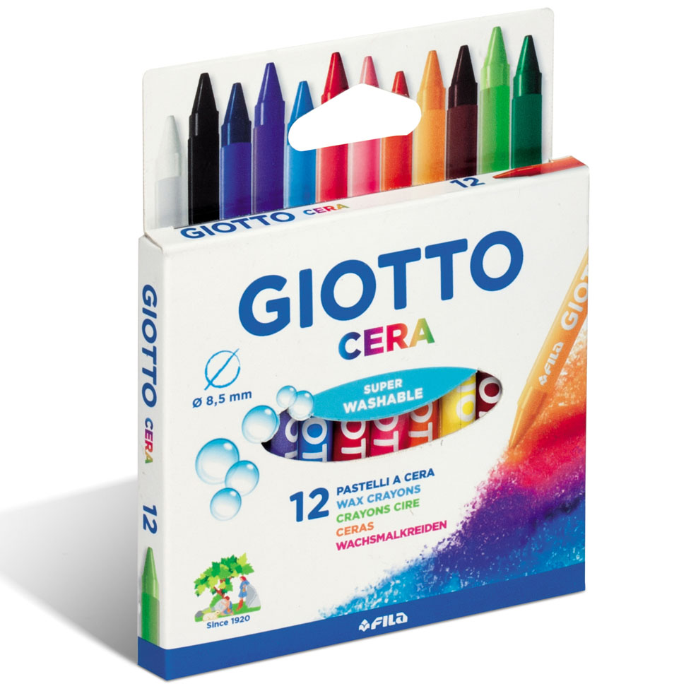 PASTELLI CERA 12 COLORI GIOTTO
