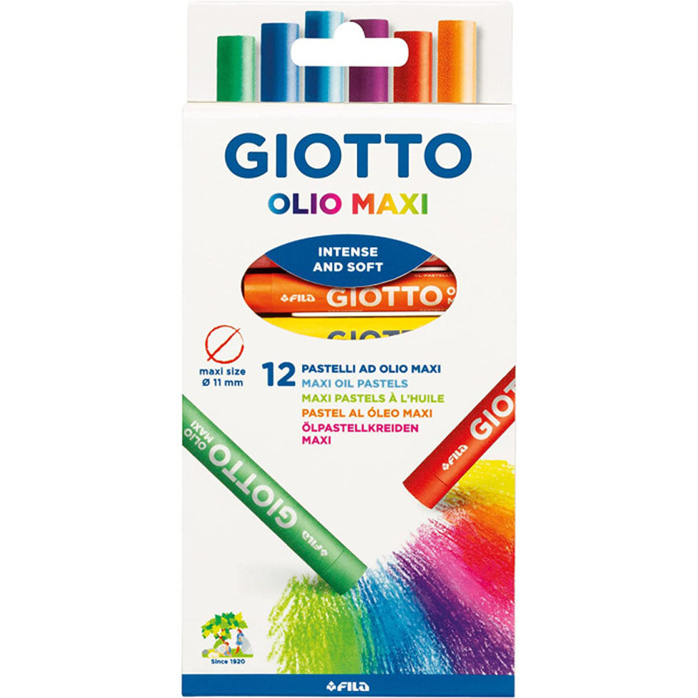 PASTELLI OLIO MAXI 12 COLORI GIOTTO