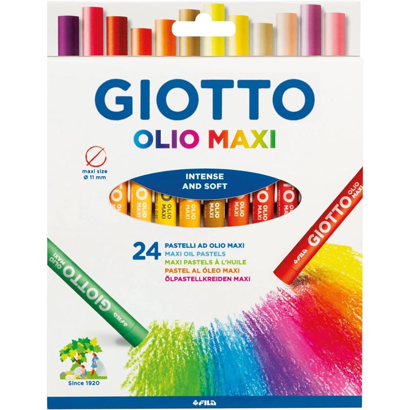 PASTELLI OLIO MAXI 24 COLORI GIOTTO
