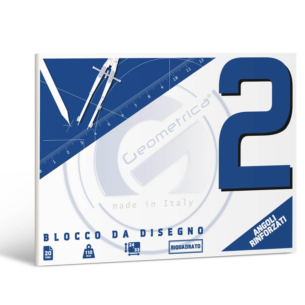 ALBUM 24X33 SQUADRATO 20FG 110GR GEOMETRICA