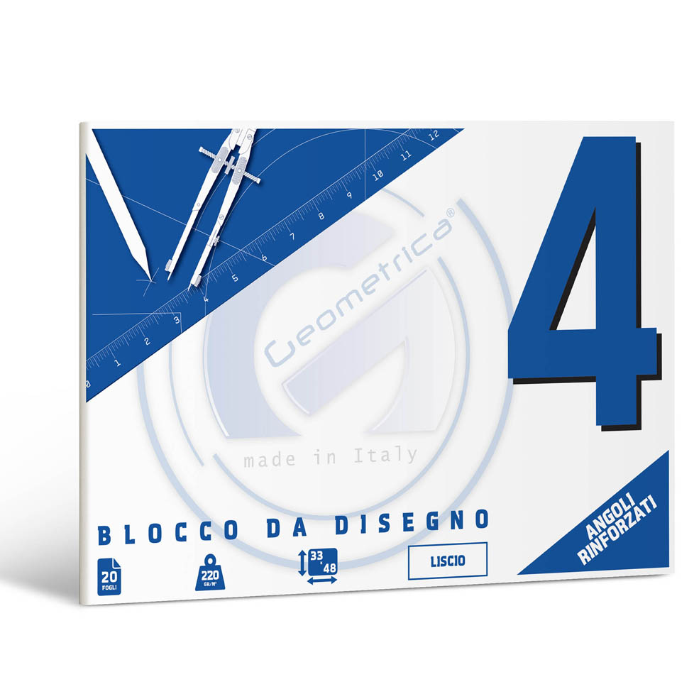 ALBUM 33X48 LISCIO 20FG 220GR GEOMETRICA