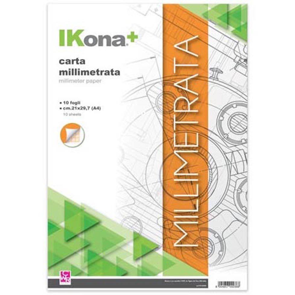 CARTA MILLIMETRATA21X29,7 10FG