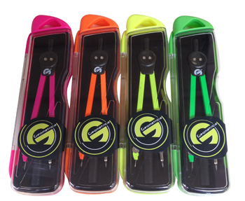 COMPASSI GEOMETRICA FLUO 2PZ 581C LUX NEON