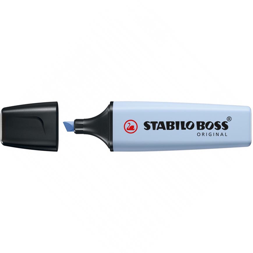 EVIDENZIATORI BOSS 111 AZZURRO ICE  STABILO