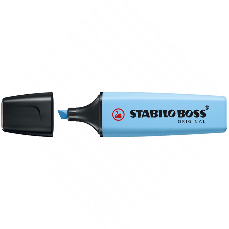 EVIDENZIATORI BOSS 112 AZZURRO CIELO  STABILO