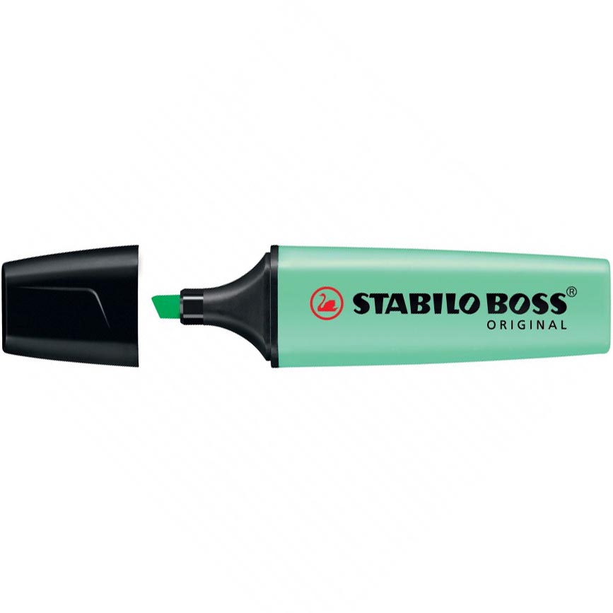 EVIDENZIATORI BOSS 116 VERDE MENTA  STABILO