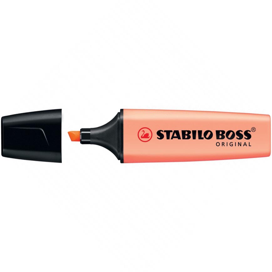 EVIDENZIATORI BOSS 126 ROSA PESCA  STABILO