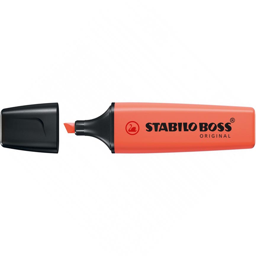 EVIDENZIATORI BOSS 140 ROSA CORALLO  STABILO