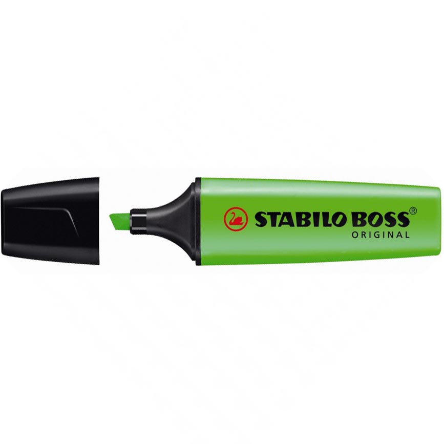 EVIDENZIATORI BOSS 33 VERDE  STABILO