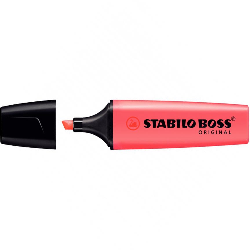 EVIDENZIATORI BOSS 40 ROSSO  STABILO