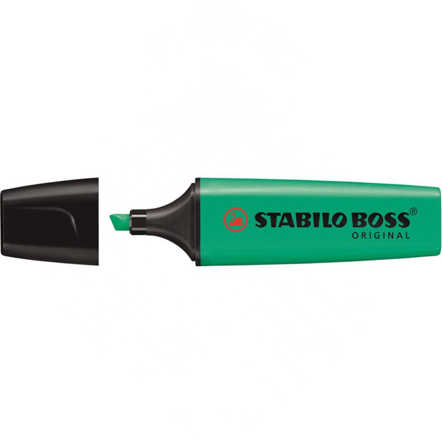 EVIDENZIATORI BOSS 51 TURCHESE  STABILO