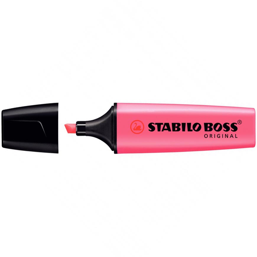 EVIDENZIATORI BOSS 56 ROSA  STABILO