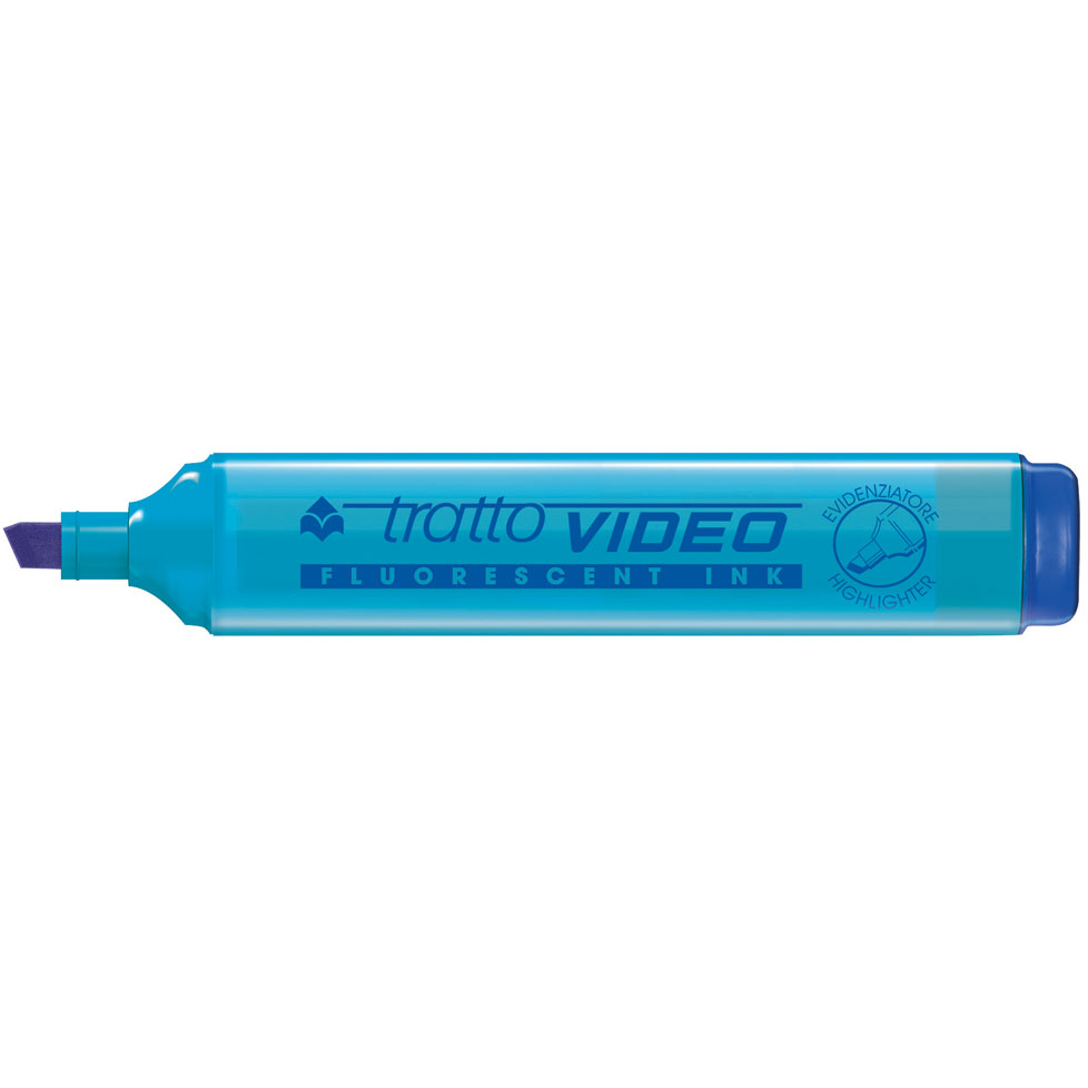 EVIDENZIATORI TRATTO VIDEO AZZURRO  FILA
