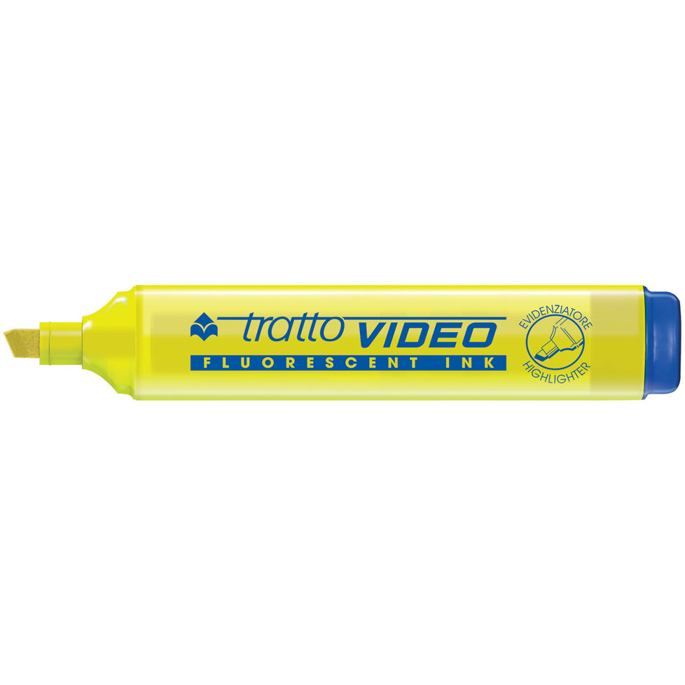 EVIDENZIATORI TRATTO VIDEO GIALLO  FILA