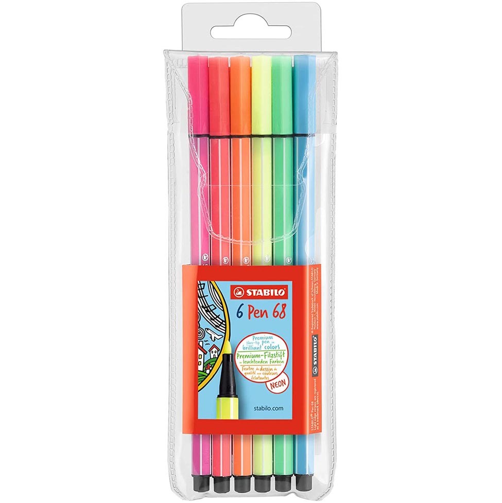 STABILO PEN 68 NEON      6COLORI