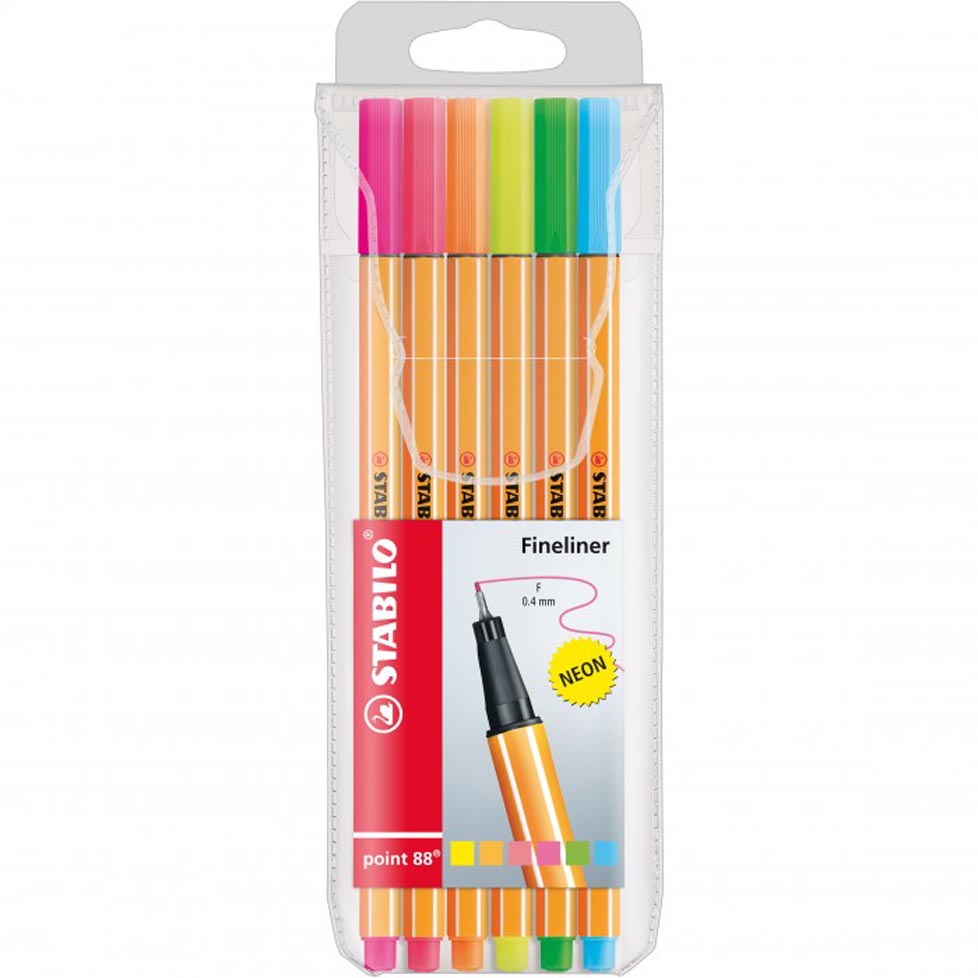 STABILO POINT 88 6 COLORI NEON