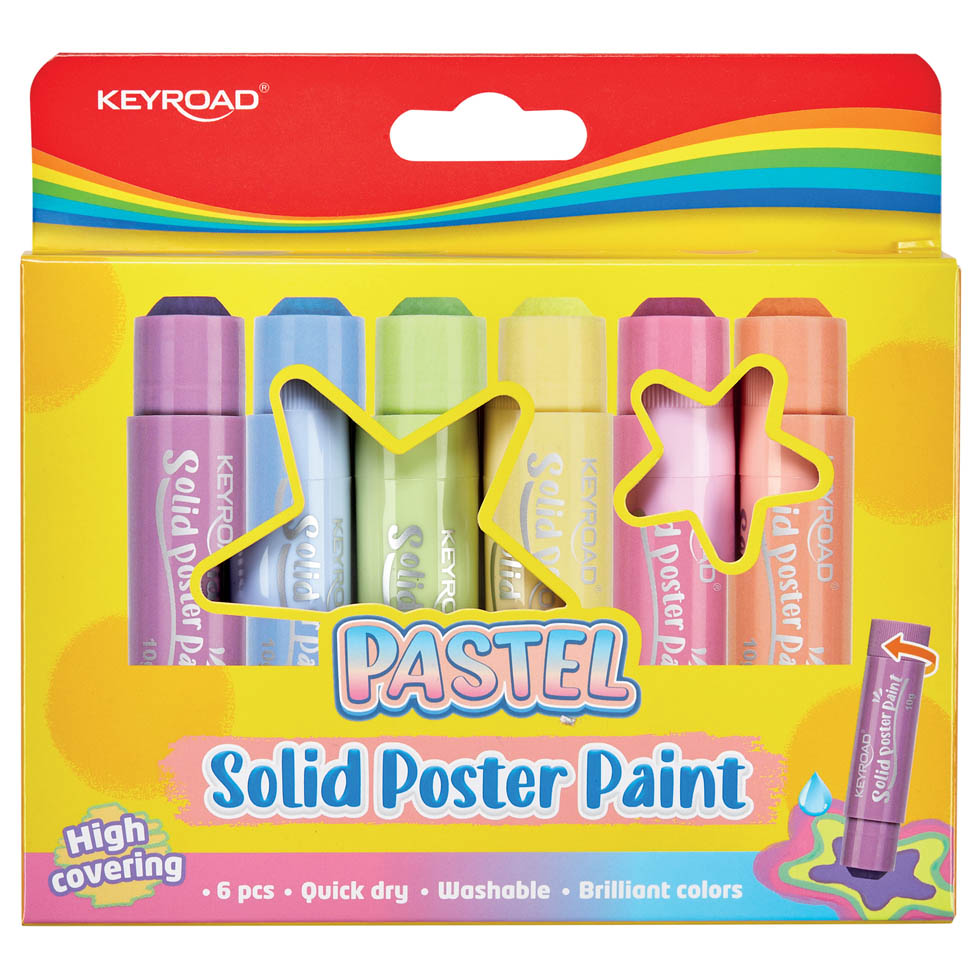 TEMPERA SOLIDA 6 COLORI  PASTEL