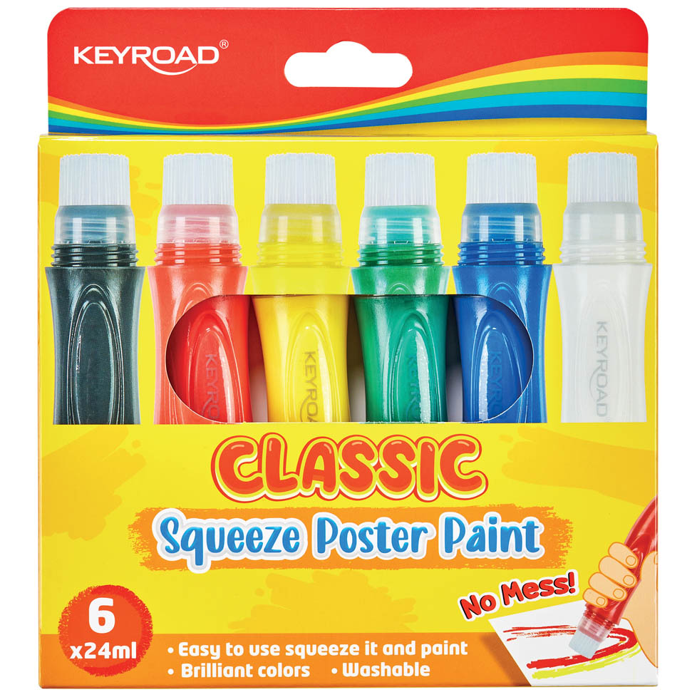 TEMPERA SQUEEZE 6 COLORI COLORI CLASSICI
