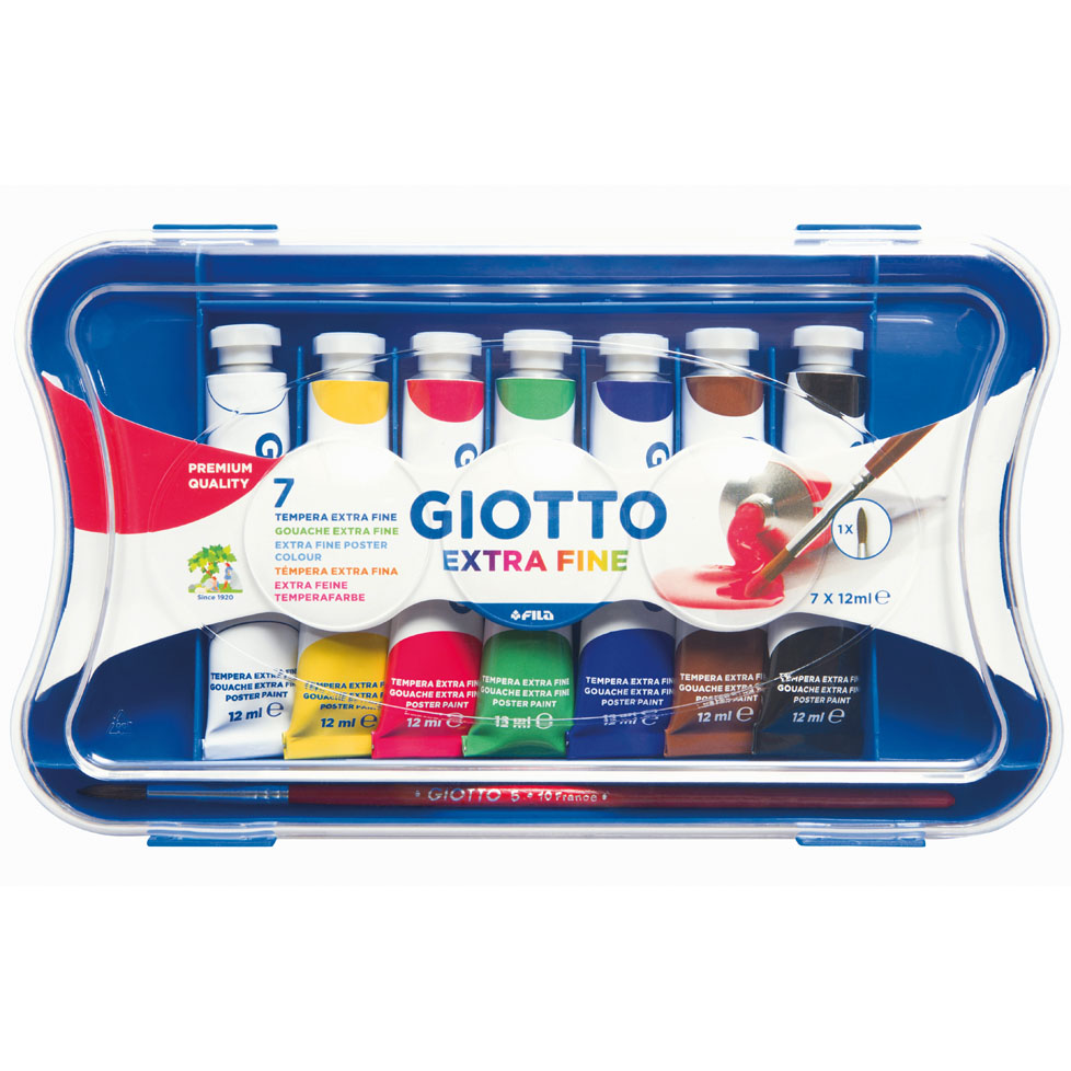 TEMPERE TUBO4 7 COLORI GIOTTO