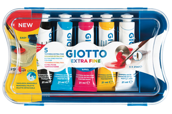 TEMPERE TUBO7 5 COLORI PRIMARI GIOTTO