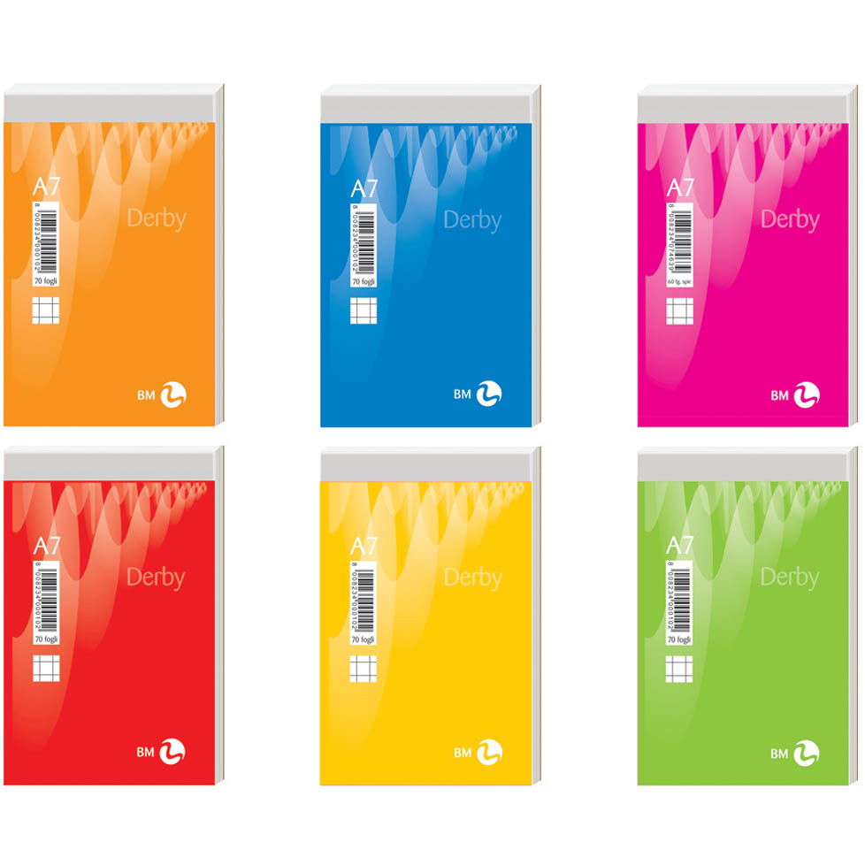 BLOCCO NOTES 8X12 5MM  70FG DERBY