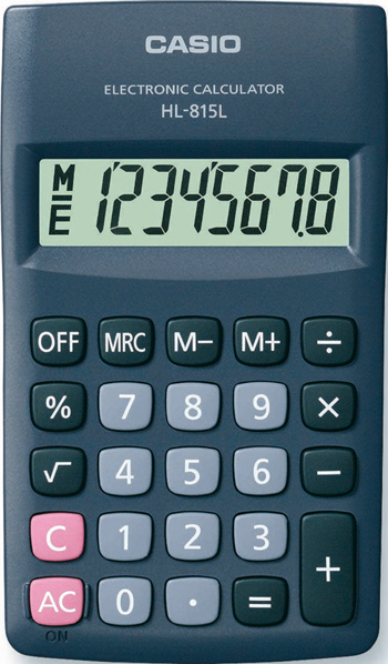 CALCOLATRICI CASIO HL815L TASCABILE 8 CIFRE