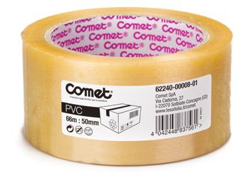 NASTRO ADESIVO 50X66 TRASPARENTE COMET PVC