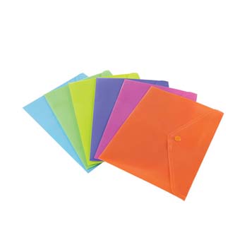 BUSTE PLASTICA BOTTONE A5 COLORATE KROMATICA 
