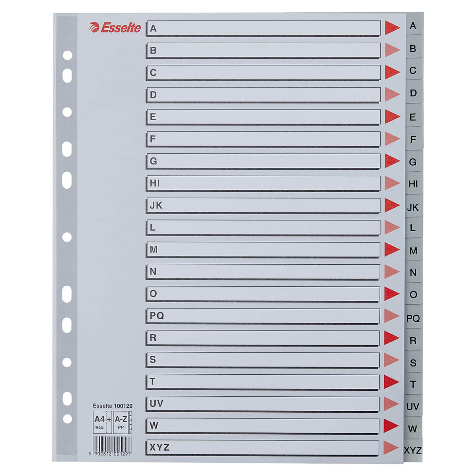 DIVISORI A4 A-Z MAXI PPL PLASTICA