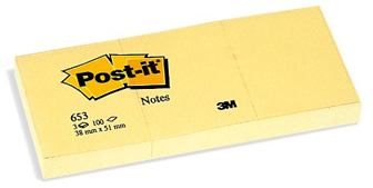 POST-IT 3M 653 38X51  GIALLO