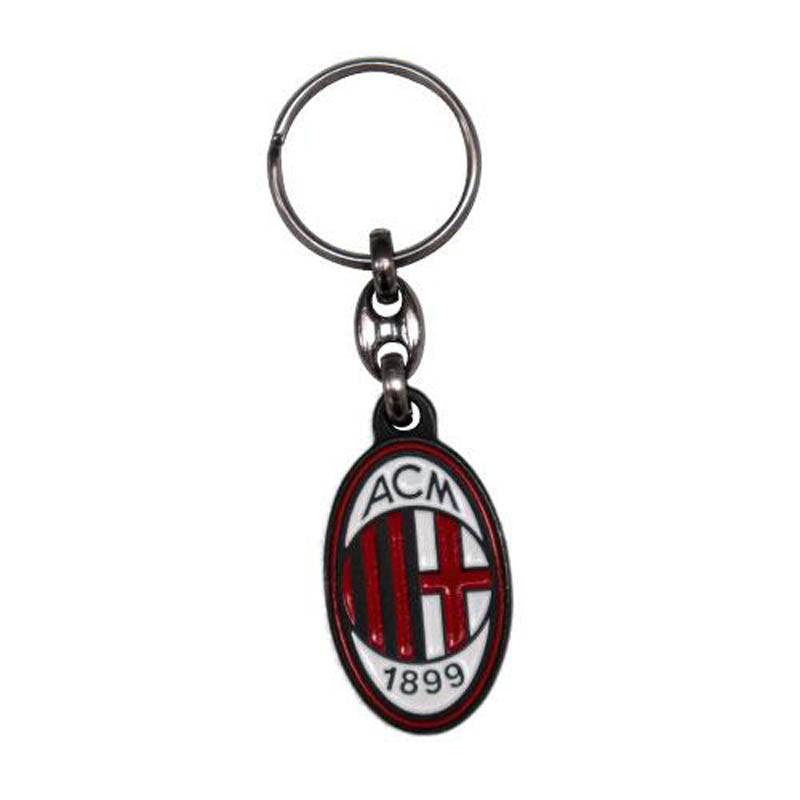 PORTACHIAVI SMALTATO MILAN LOGO UFFICIALE METALLO