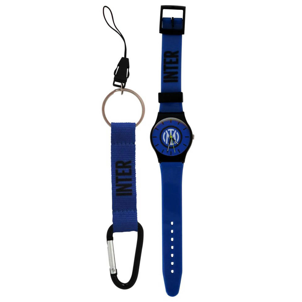 KIT OROLOGIO E PORTAVHIAVI INTER