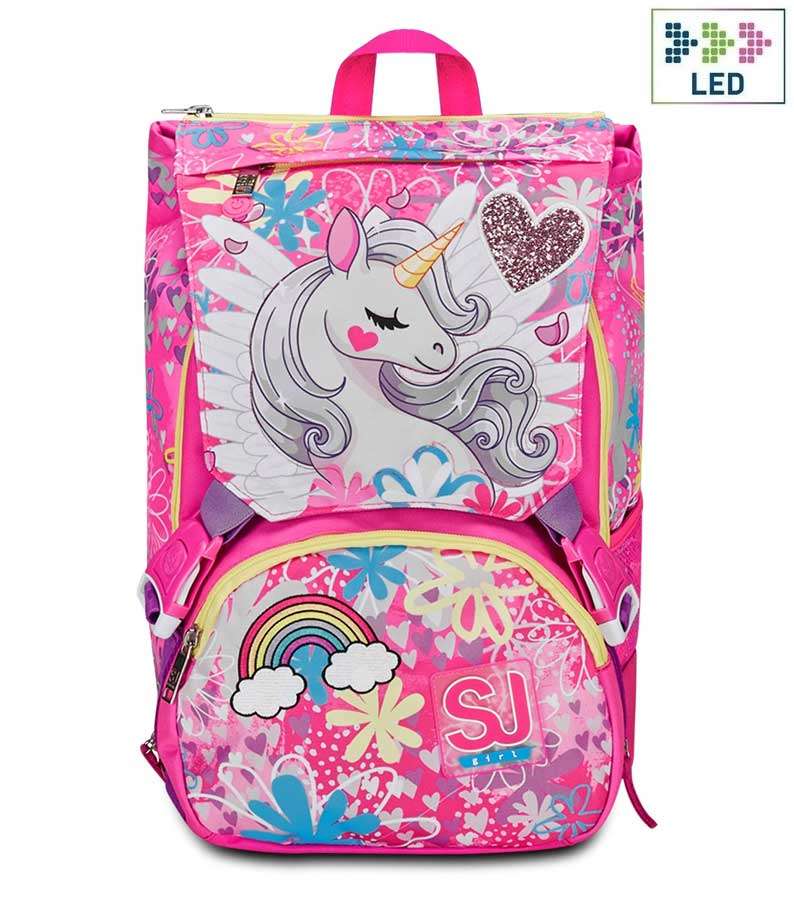 Zaino Estensibile Big SJ Gang – Unicorn Led Girl