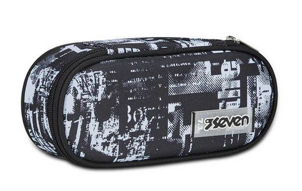 Astuccio scuola Seven Round Plus Freethink Boy Jet Black