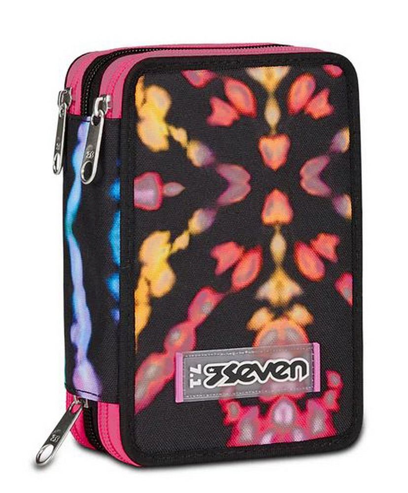 Astuccio scuola Seven 3 zip Multi-Shade Girl
