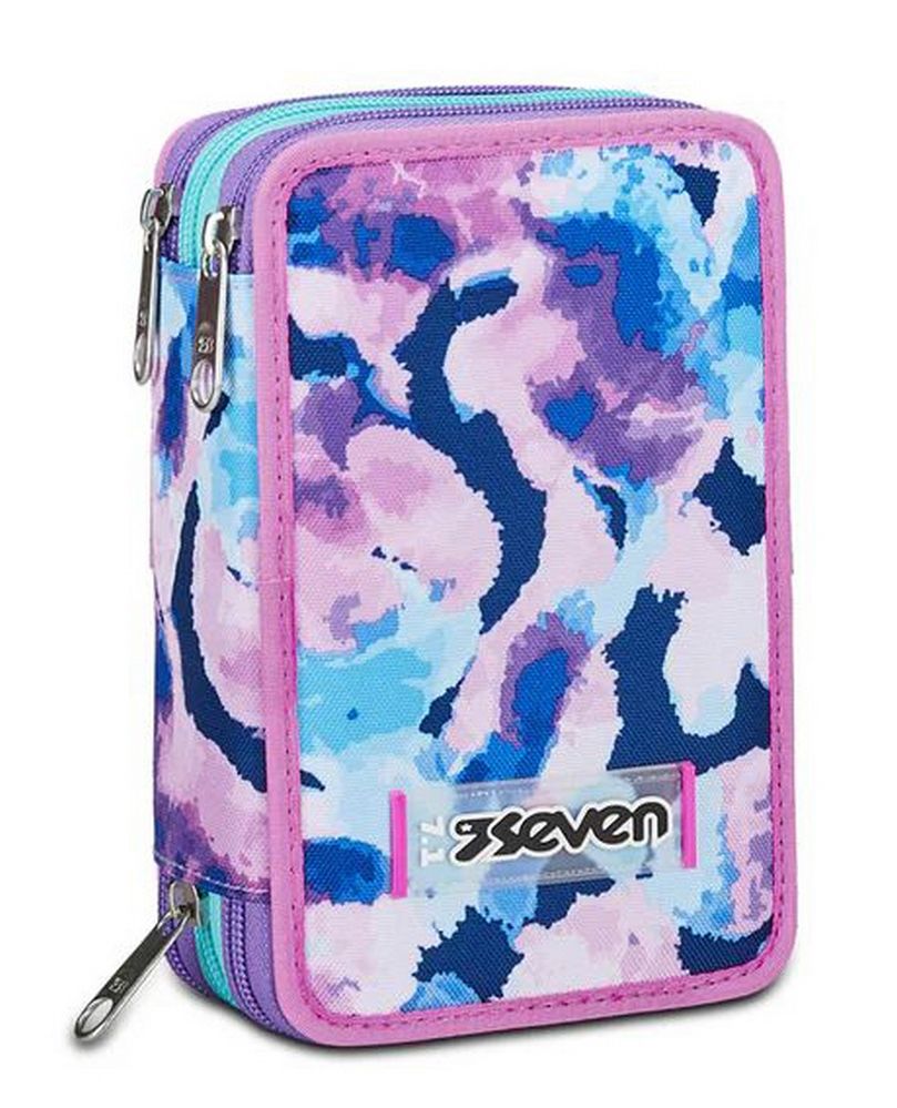 Astuccio scuola Seven 3 zip Custom Cloud
