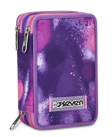  Astuccio scuola Seven 3 zip Bubble Street