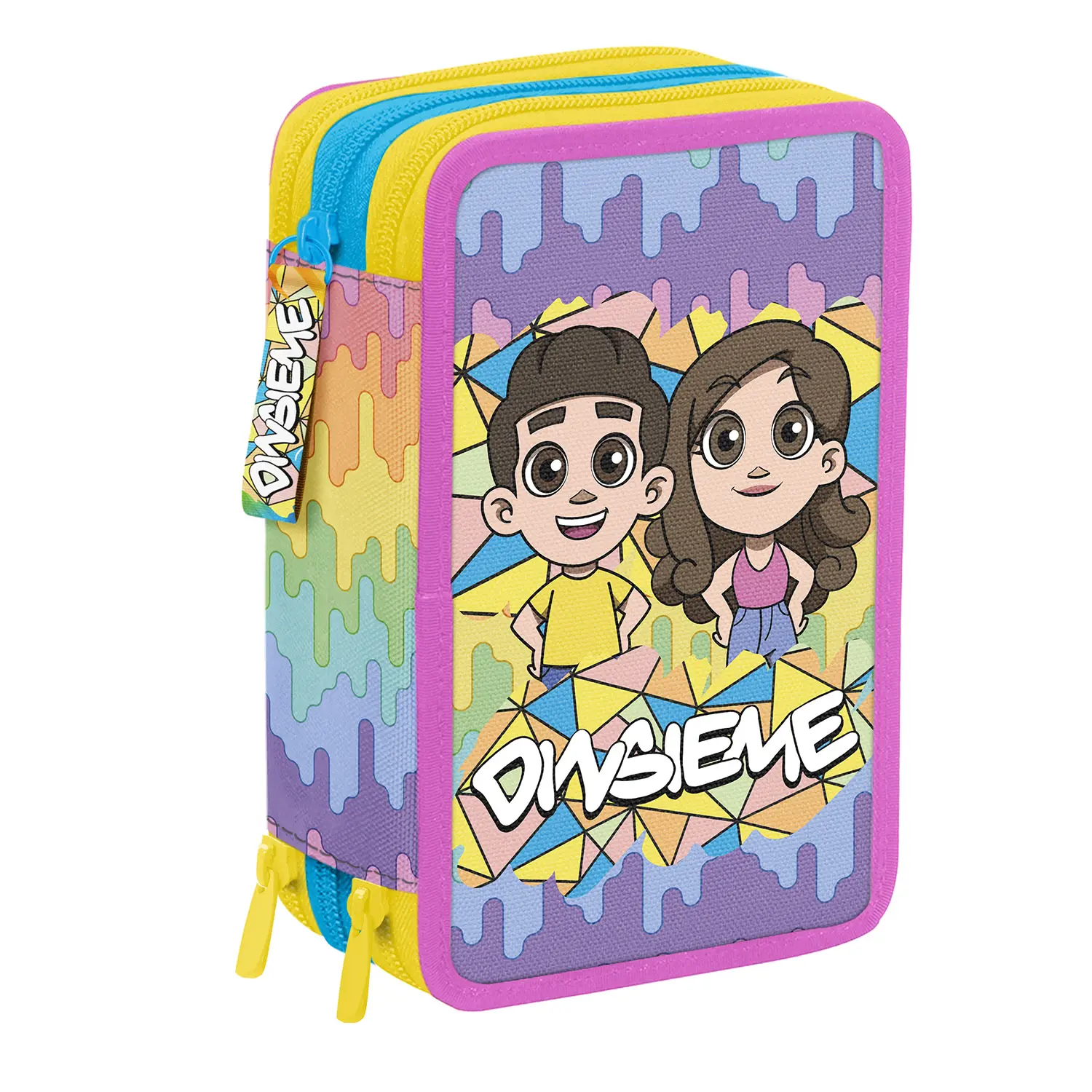 Dinsieme school astuccio 3 zip