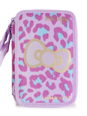 Astuccio One Time con scocca in eva, tirazip ribbon con logo stampato.